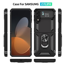 Samsung Galaxy Z Flip4 Удароустойчив Ring Holder Калъф и Протектор