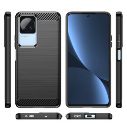Xiaomi Poco F4  Удароустойчив Carbon Fiber Калъф и Протектор