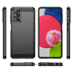 Samsung Galaxy M23 5G/F23 5G Удароустойчив Carbon Fiber Калъф и Протектор