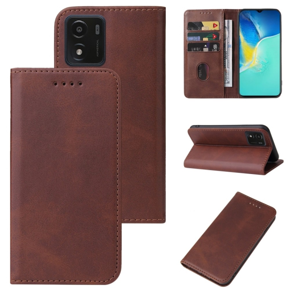 vivo Y15s 2021 / Y15a / Y01 4G Wallet Калъф и Протектор