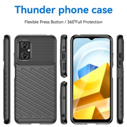 Xiaomi Poco M5 4G Удароустойчив Twill Texture Калъф и Протектор