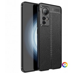 Xiaomi Redmi K50 Ultra / 12T / 12T Pro Удароустойчив Litchi Skin Калъф и Протектор