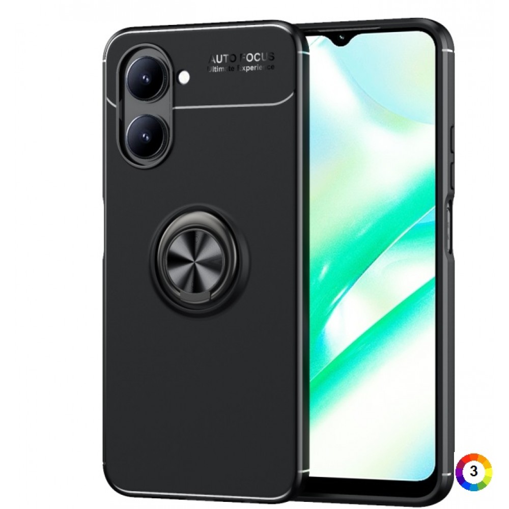 Realme C33 Удароустойчив Ring Holder Калъф и Протектор