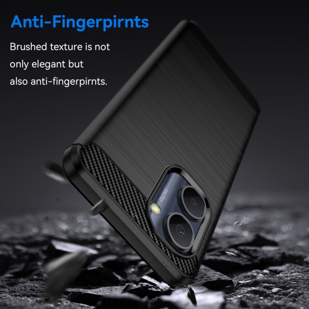 Realme C33 Удароустойчив Carbon Fiber Калъф и Протектор