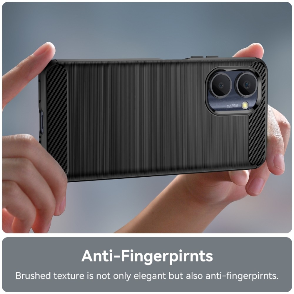 Realme C33 Удароустойчив Carbon Fiber Калъф и Протектор