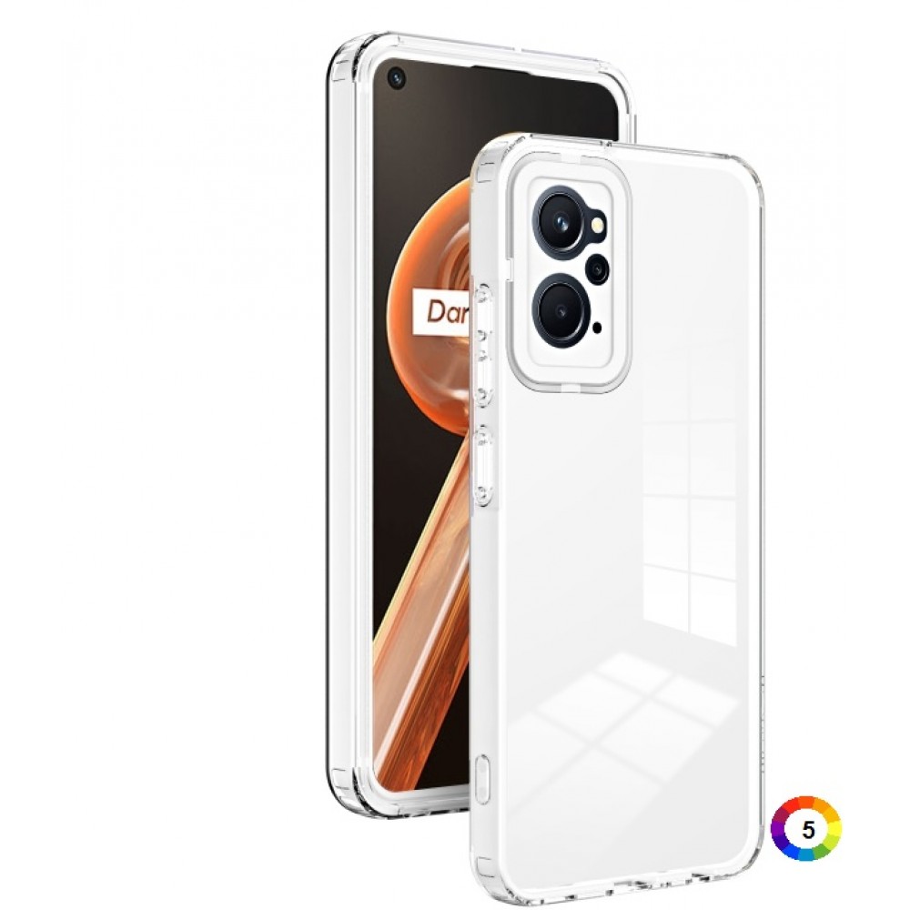 OPPO Realme 9i / OPPO A36 / A76 / A96 Силиконов Калъф Transparent TPU и Протектор