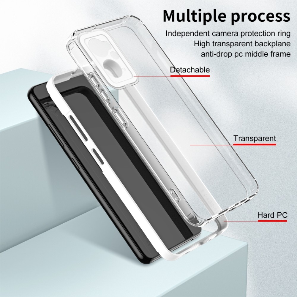 OPPO Realme 9i / OPPO A36 / A76 / A96 Силиконов Калъф Transparent TPU и Протектор