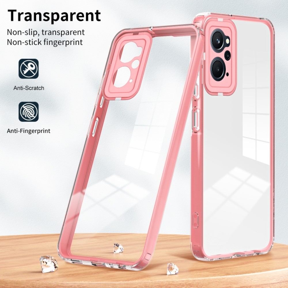OPPO Realme 9i / OPPO A36 / A76 / A96 Силиконов Калъф Transparent TPU и Протектор