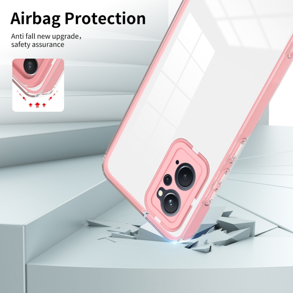 OPPO Realme 9i / OPPO A36 / A76 / A96 Силиконов Калъф Transparent TPU и Протектор