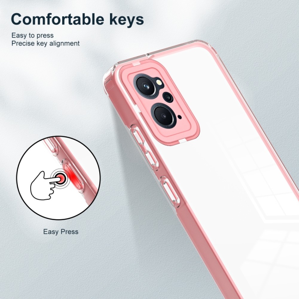 OPPO Realme 9i / OPPO A36 / A76 / A96 Силиконов Калъф Transparent TPU и Протектор