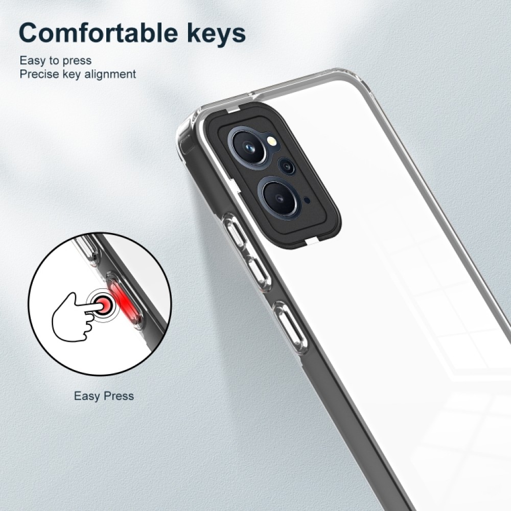 OPPO Realme 9i / OPPO A36 / A76 / A96 Силиконов Калъф Transparent TPU и Протектор