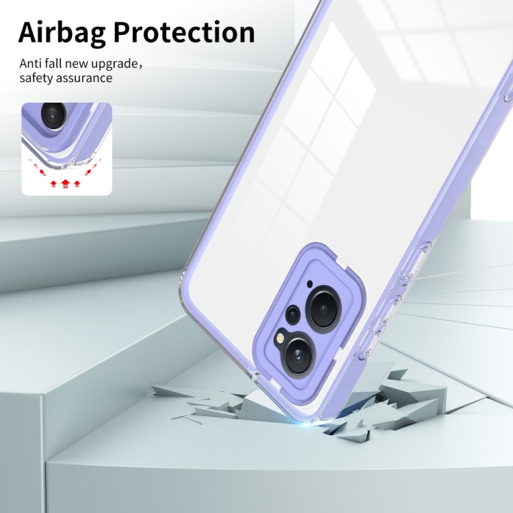 OPPO Realme 9i / OPPO A36 / A76 / A96 Силиконов Калъф Transparent TPU и Протектор