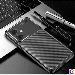 Xiaomi Redmi Note 12 / Poco X5 Удароустойчив Carbon Fiber Калъф и Протектор