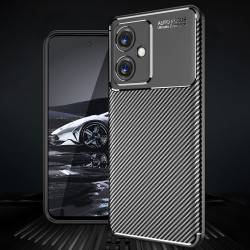 Xiaomi Redmi Note 12 / Poco X5 Удароустойчив Carbon Fiber Калъф и Протектор