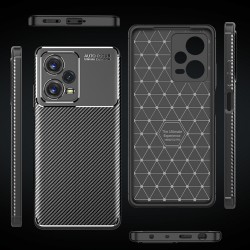 Xiaomi Redmi Note 12 Pro 5G / Poco X5 Pro 5G Удароустойчив Carbon Fiber Калъф и Протектор