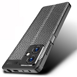 Xiaomi Redmi Note 12 / Poco X5 Удароустойчив Litchi Skin Калъф и Протектор
