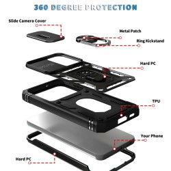 Samsung Galaxy S23+ 5G Удароустойчив Ring Holder Калъф и Протектор