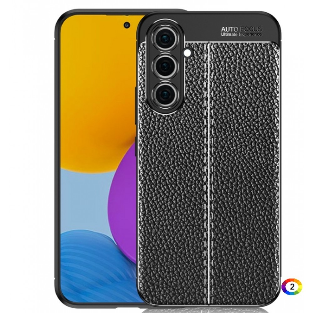 Samsung Galaxy A54 5G Удароустойчив Litchi Skin Калъф и Протектор