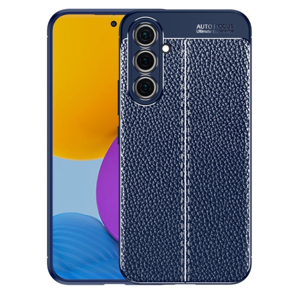 Samsung Galaxy A54 5G Удароустойчив Litchi Skin Калъф и Протектор