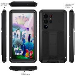 Samsung Galaxy S23 Ultra 5G  R-JUST Удароустойчив Калъф и Протектор