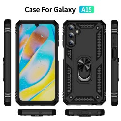 Samsung Galaxy A15 Удароустойчив Ring Holder Калъф и Протектор