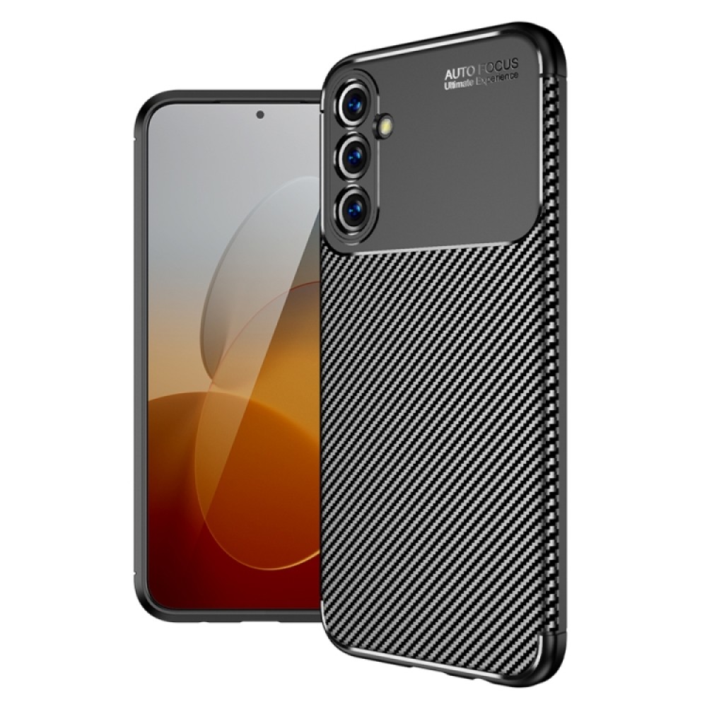 Samsung Galaxy M54 5G Удароустойчив Carbon Fiber Калъф и Протектор