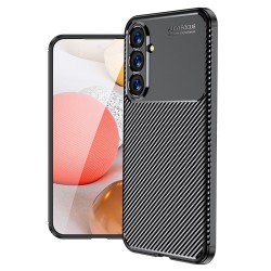 Samsung Galaxy S23 FE 5G Удароустойчив Carbon Fiber Калъф и Протектор