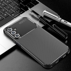 Samsung Galaxy M34 5G  Удароустойчив Carbon Fiber Калъф и Протектор