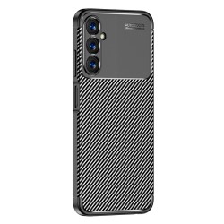 Samsung Galaxy A05s Удароустойчив Carbon Fiber Калъф и Протектор