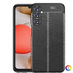 Samsung Galaxy A25 5G Удароустойчив Litchi Skin Калъф и Протектор