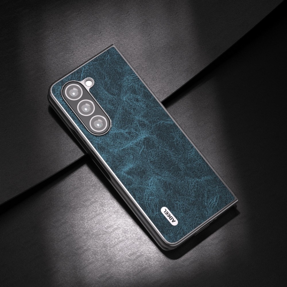 Samsung Galaxy Z Fold5 ABEEL Litchi Texture Wallet Калъф и Протектор