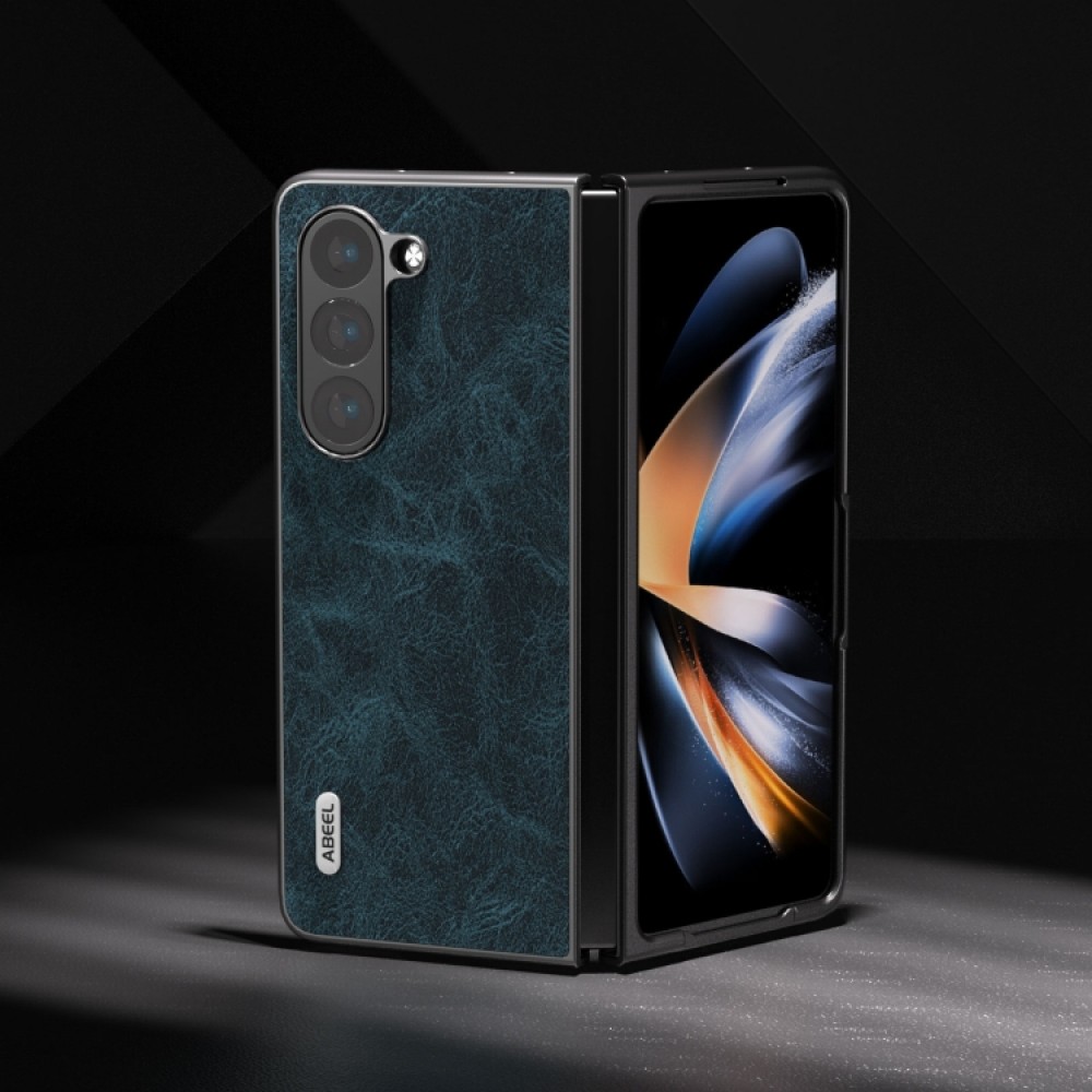 Samsung Galaxy Z Fold5 ABEEL Litchi Texture Wallet Калъф и Протектор