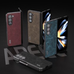 Samsung Galaxy Z Fold5 ABEEL Litchi Texture Wallet Калъф и Протектор