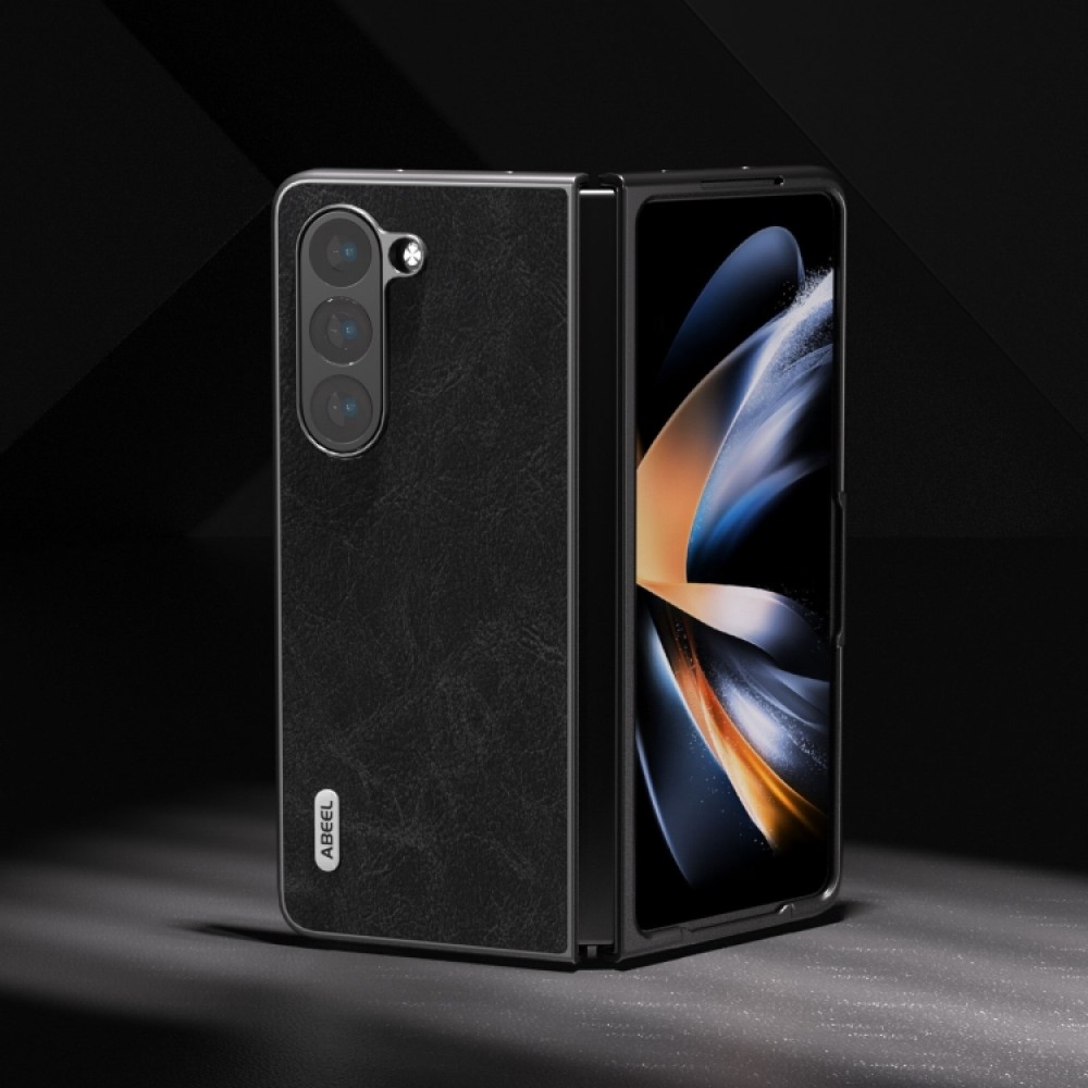 Samsung Galaxy Z Fold5 ABEEL Litchi Texture Wallet Калъф и Протектор