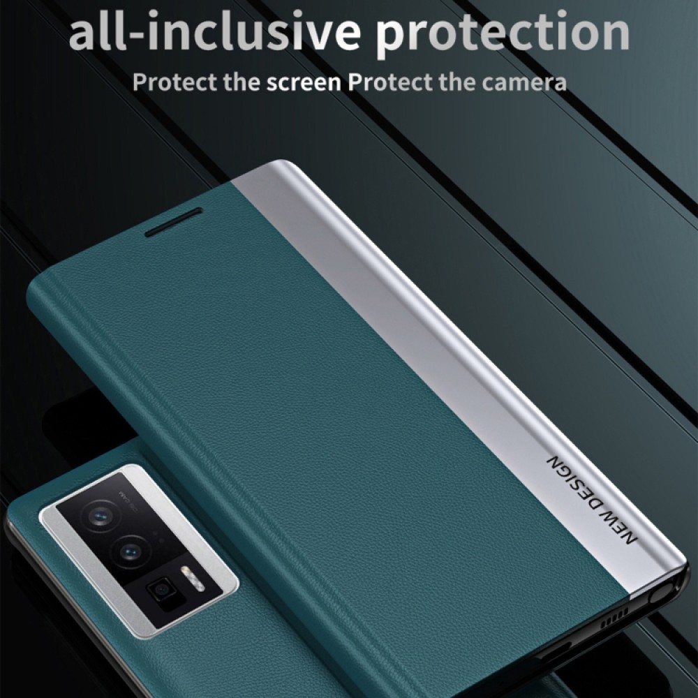 Xiaomi Poco F5 Pro Electroplated /Magnetic Wallet Калъф и Протектор