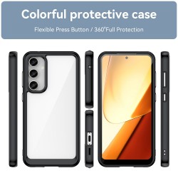 Samsung Galaxy S23 FE Силиконов Калъф Transparent TPU и Протектор