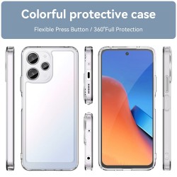 Xiaomi Redmi 12 5G (Global) / Poco M6 Pro 5G Силиконов Калъф Transparent TPU и Протектор