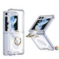 Samsung Galaxy Z Flip5 Удароустойчив Ring Holder Калъф и Протектор