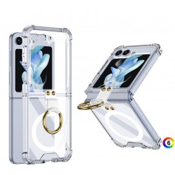 Samsung Galaxy Z Flip5 Удароустойчив Ring Holder Калъф и Протектор