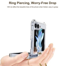 Samsung Galaxy Z Flip5 Удароустойчив Ring Holder Калъф и Протектор