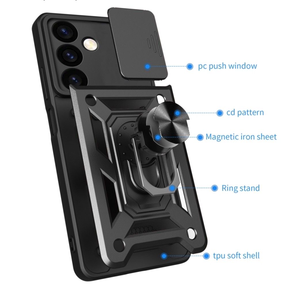 Samsung Galaxy S24 5G Удароустойчив Ring Holder Калъф и Протектор