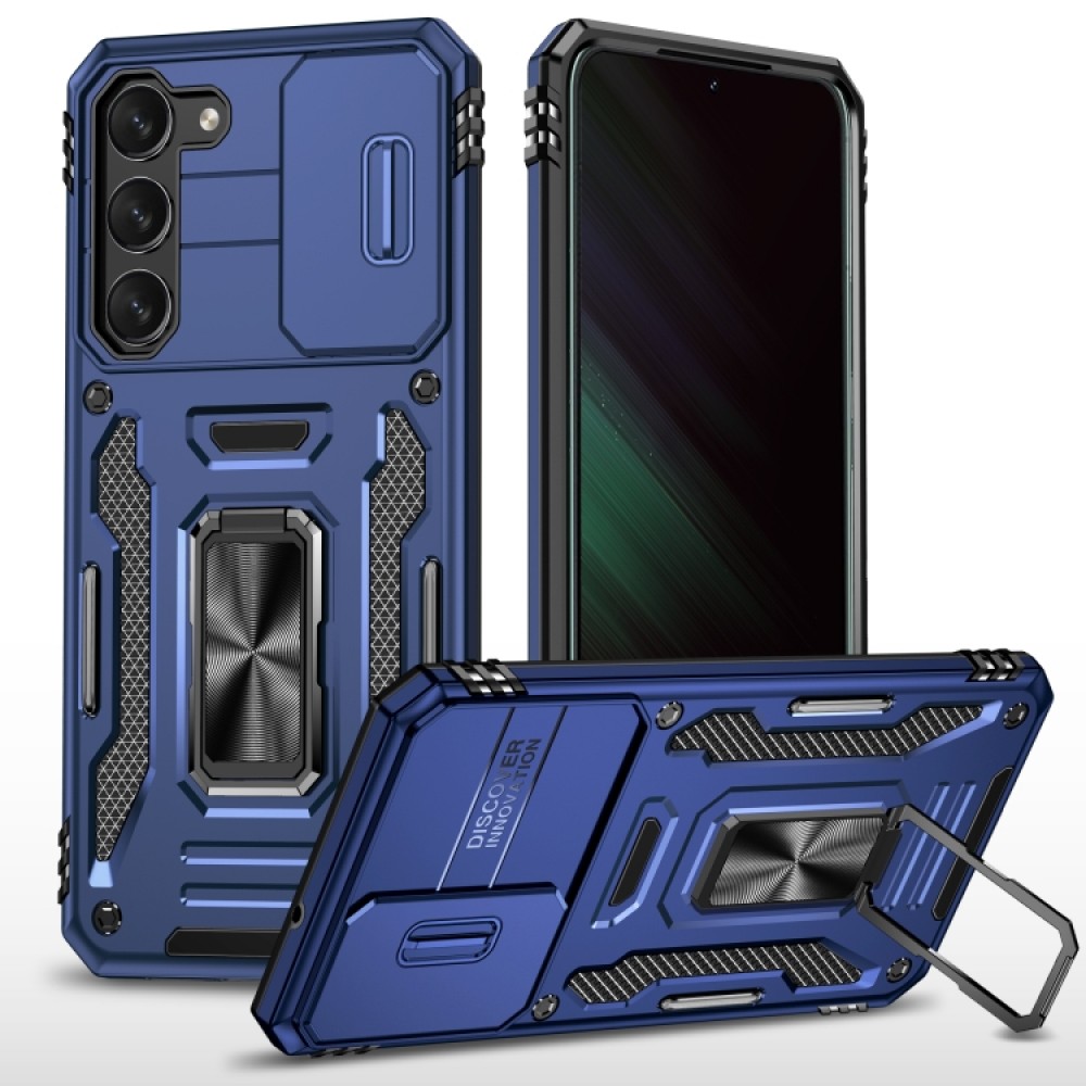 Samsung Galaxy S24+ 5G Удароустойчив Ring Holder Калъф и Протектор