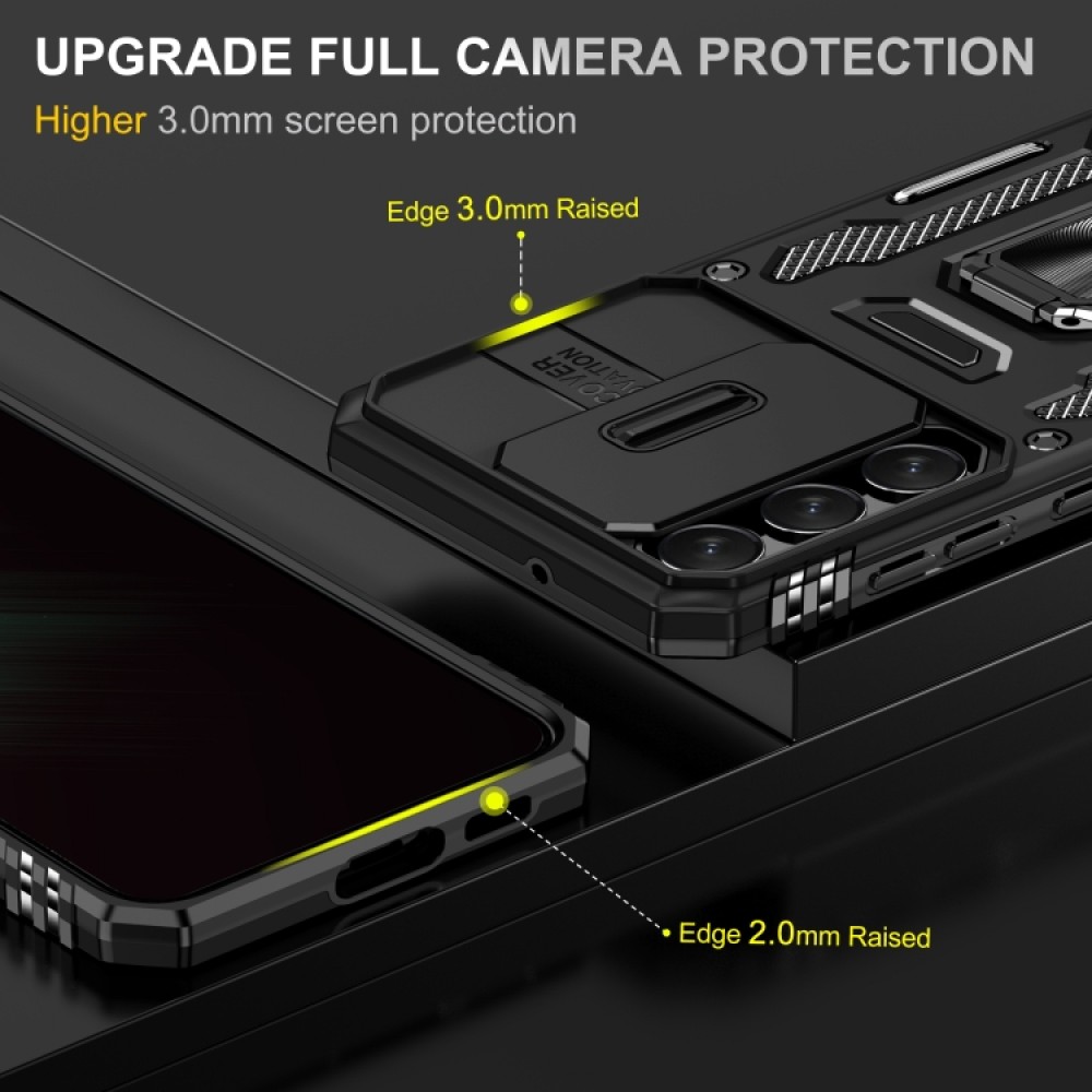 Samsung Galaxy S24+ 5G Удароустойчив Ring Holder Калъф и Протектор