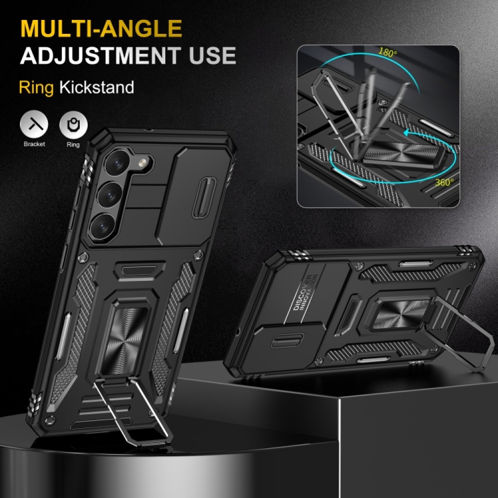 Samsung Galaxy S24+ 5G Удароустойчив Ring Holder Калъф и Протектор