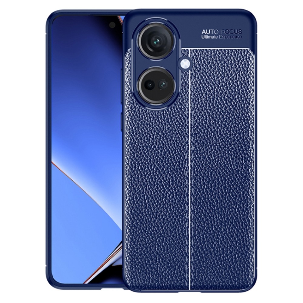 OnePlus Nord CE3  Удароустойчив Litchi Skin Калъф и Протектор