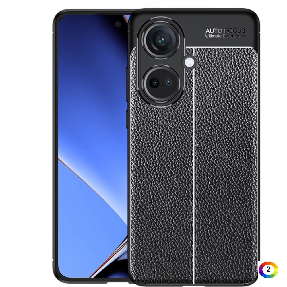 OnePlus Nord CE3  Удароустойчив Litchi Skin Калъф и Протектор