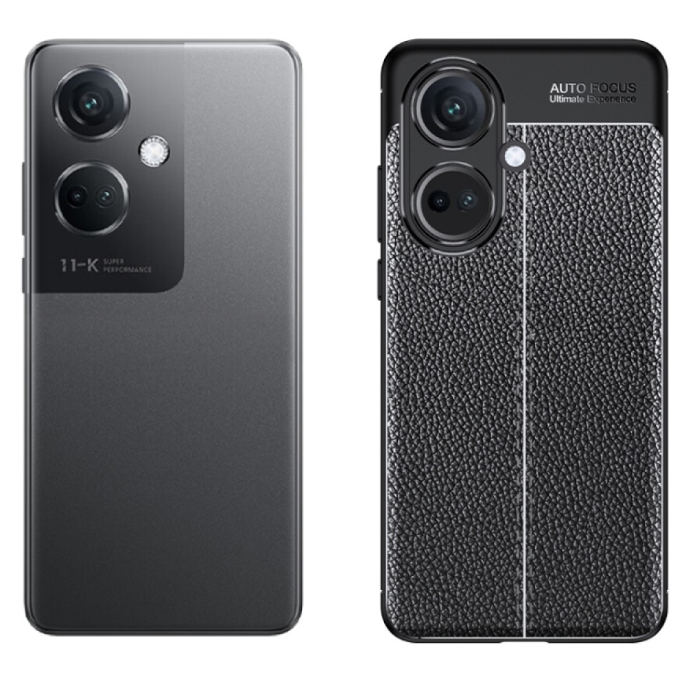 OnePlus Nord CE3  Удароустойчив Litchi Skin Калъф и Протектор