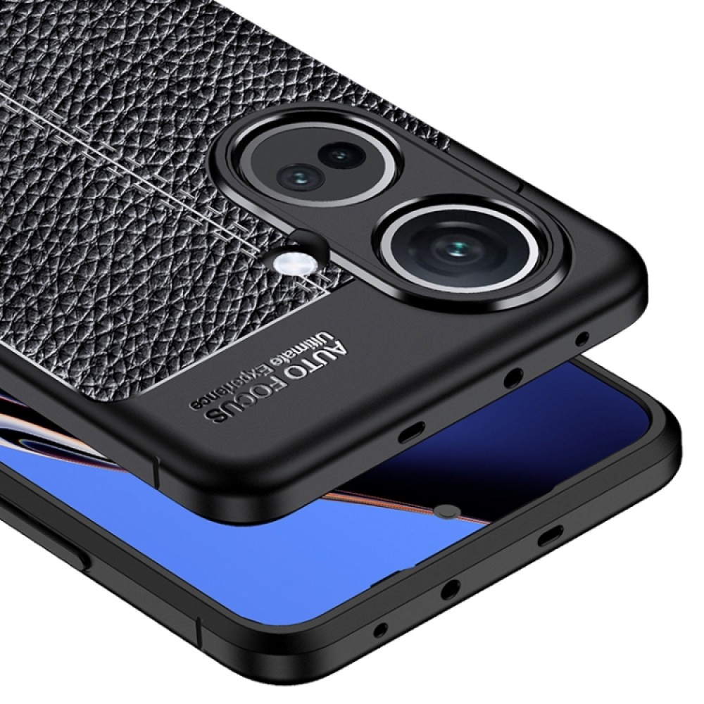 OnePlus Nord CE3  Удароустойчив Litchi Skin Калъф и Протектор