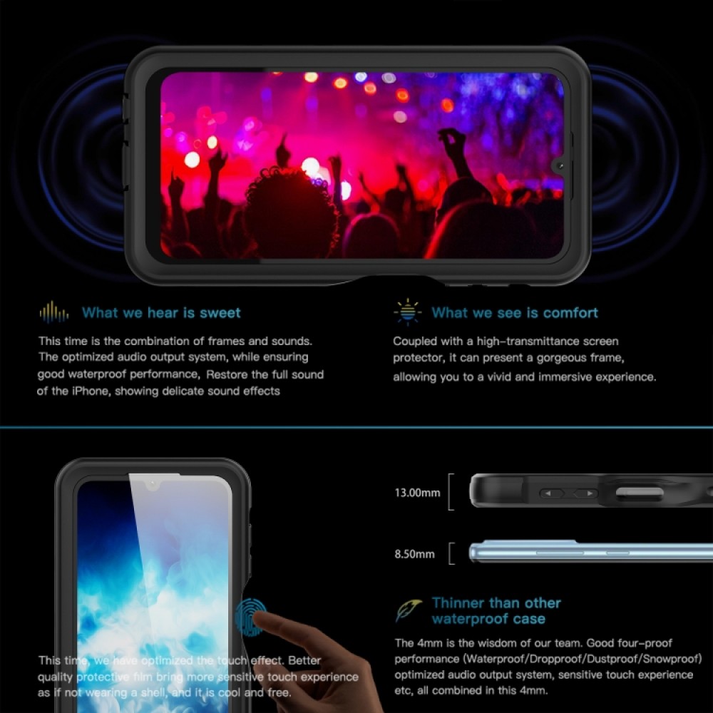Samsung Galaxy A24 4G / A25 5G PC/  IP68 Life Waterproof Калъф и Протектор