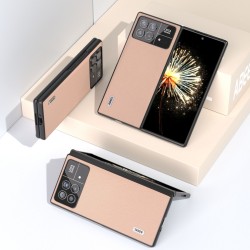 Xiaomi Mix Fold 3 Удароустойчив ABEEL Litchi Texture Калъф и Протектор